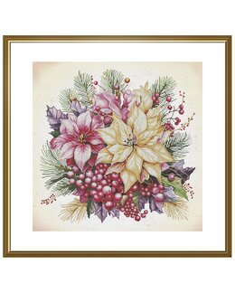 Stickpackung Bild Weihnachten Blumen - Nova Sloboda