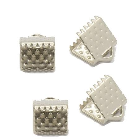 6 mm silverfärg bandlås 30 st
