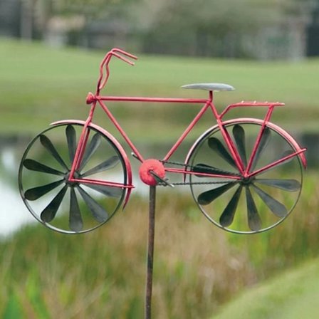 Cyklar Vindspinnare Vindspinnare Stående RÖDA CYKLAR Red Bicycles-Bicycles