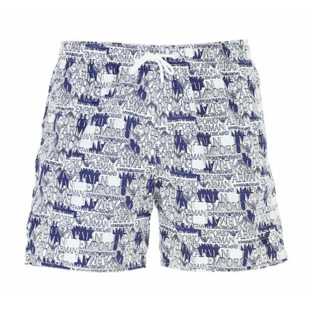 Emporio Armani Beachwear Blå, Herre Badeshorts