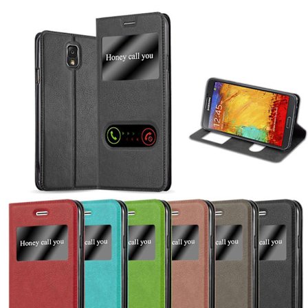 Samsung Galaxy NOTE 3 Cover Case Case - med 2 visningsfönster