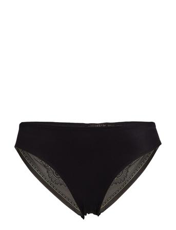 Mini Trosa Brief Tanga Svart Schiesser