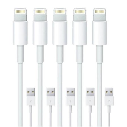 5-Pack 1M -Lightning charger for iPhone