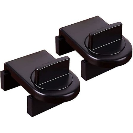 2-pakning skyvesasstopper vindussikkerhetslås for aluminiumslegering dørrammeskapslåser stropper skyvedører sikkerhetslås mot tyveri for barn