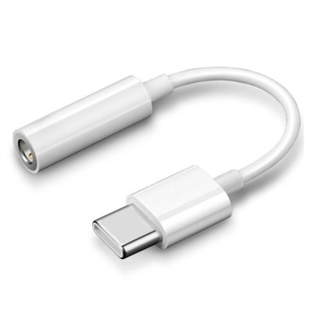 SiGN USB-C till 3.5mm AUX-adapteri - Valkoinen