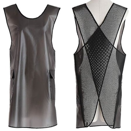 Vandtæt krydsryg forklæde med lommer til kvinder og mænd til opvask, rengøring af fisk, laboratoriearbejde, hundepleje, havearbejde