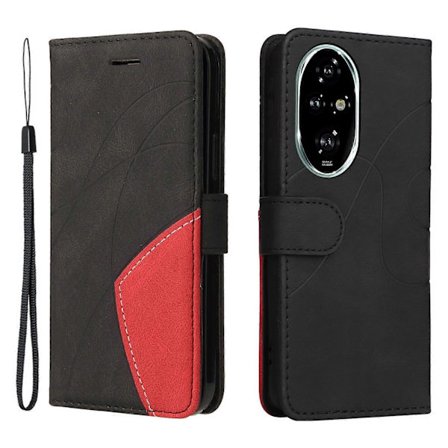 For Honor 200 Pro 5G Fodral Läderplånbok Omslag Dubbel Färg Sammanslagning (FMY)