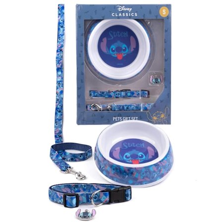 Lilo & Stitch Hundhalsband Set (4-pack) M Blå