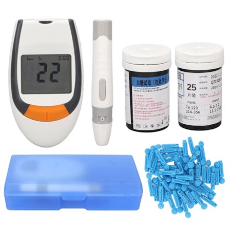 50 Blodsockerteststickor 50 Lansetter Hög Noggrannhet Diabetes Testkit