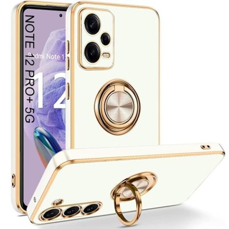 Coque - E.F.CONNECTION - För Xiaomi Redmi Note 12 Pro Plus 5G - Silikon - Finger ring - Skydd