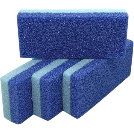 Fodsten til fødder - Fjerner hård hud og ligtorne og skrubber (4-pak) (blå)