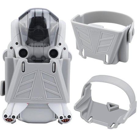 ING Egnet for DJI Mini 3 Pro Propellbeskytter, 1 Sett Propellstabilisatorbeskytter, Hard ABS Propellstøttefeste Beskyttelsesbånd, Grå