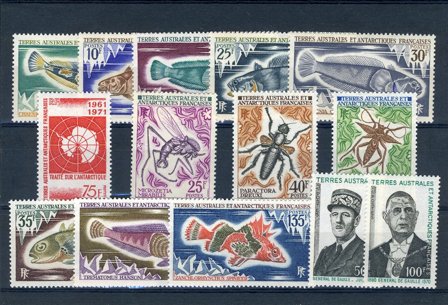 TAAF - Fransk antarktis Terr. - Årgang 1971-72 - Postfrisk