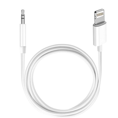 Høykvalitets splitter ny (Apple MFi-sertifisert) iPhone AUX-kabel, Lightning til 1/8 tommers lydkabel, 1 meter hodetelefonkontaktadapter hann