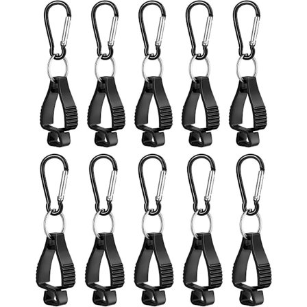 10-delt handskeklips - Handskeklips til opbevaring - Sort