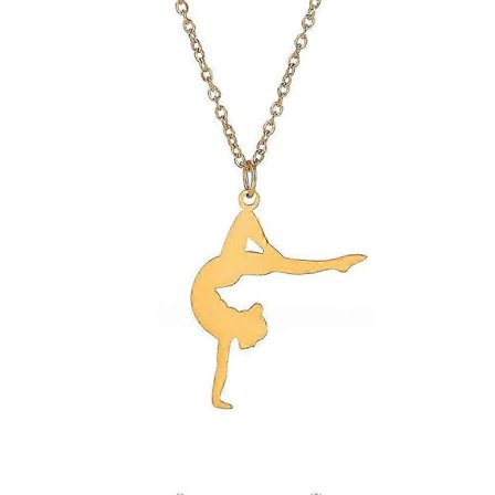 Gymnastikhalsband i rostfritt stål för kvinnor (Guld)