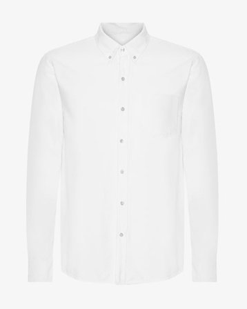 Organic Button Down Shirt - Optical White - Male - 2XL