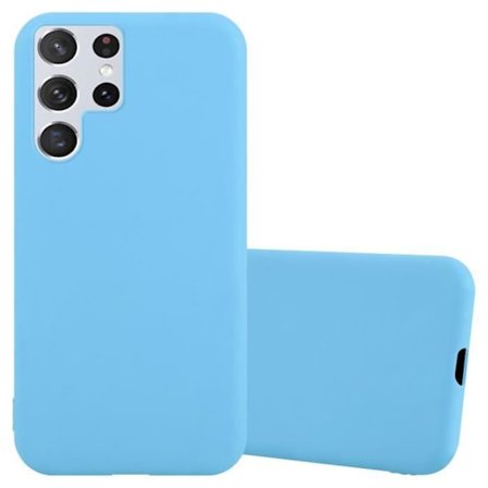 Coque för Samsung Galaxy S22 ULTRA Etui i CANDY BLÅ Housse Case Cover Skydd Silikon TPU Case