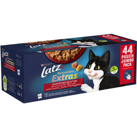 Purina Latz - Sensations Countryside Selection 44 x 85 g - Katt - Kattefôr & kattemat - Våtfôr og våtmat - ZOO.no