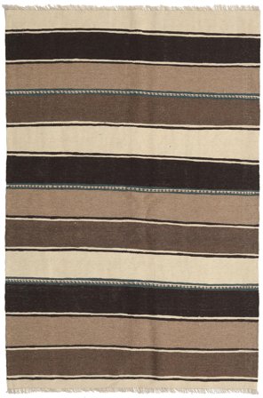 Kilim Rug 132X197 Brown/Beige Wool, Persia