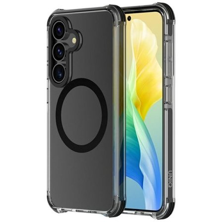 Uniq Combat MagSafe kotelo Samsung Galaxy S25:lle - musta