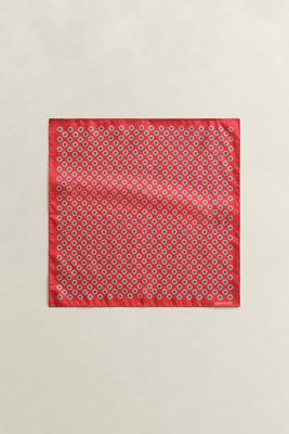 GANT - Lommetørkle med foulard-trykk til herre rose red
