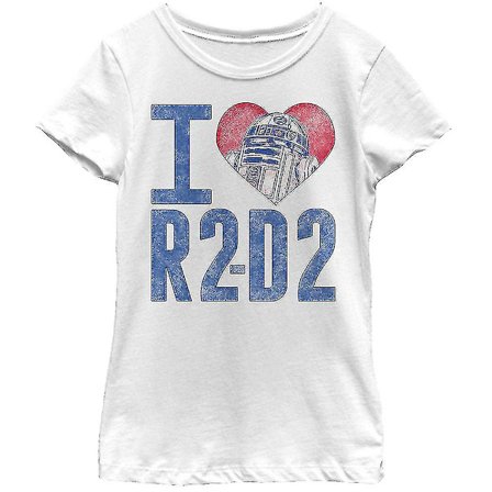 Tjejer jag älskar R2-d2 Star Wars skjortakläder