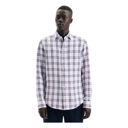 Seidensticker Linen shirt Slim , Roze , Heren , Maat: 2XL