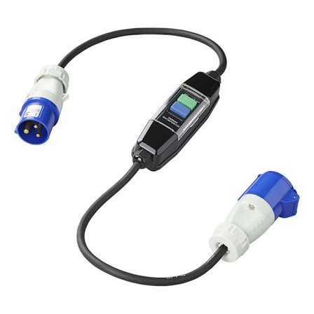 Sovitinkaapeli 120cm 3x1,5mm² CEE + vikavirtasuoja