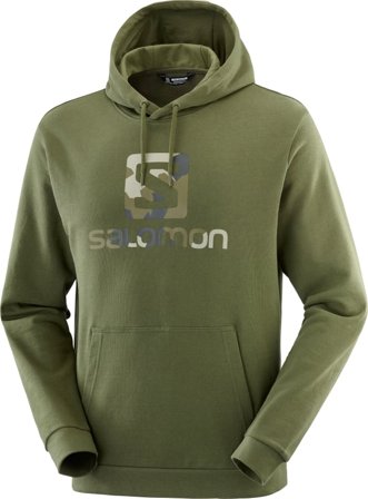 Salomon Unisex Outlife Logo Summer Unisex long-sleeved sweaters Green S