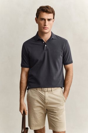 GANT Herren Sunfaded Poloshirt (XL) Schwarz