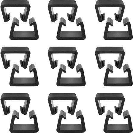 Galaxy 12 stk. Møbelclips Havemøbler Fastgørelsesclip Flet Havemøbler Plastmøbler Clip Connector