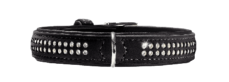 Hunter - Hundehalsbånd Softie Deluxe kunstskinn Sort XS-S 40cm - Hund - Halsbånd - ZOO.no