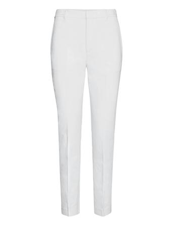 Double-Faced Stretch Cotton Pant Bottoms Trousers Slim Fit Trousers White Lauren Ralph Lauren