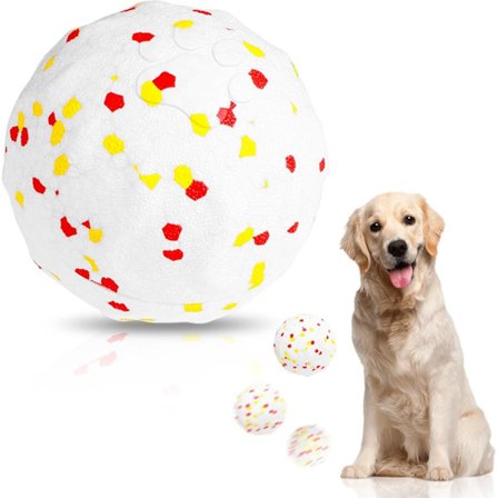 Automatisk hundebold, interaktivt hoppende tyggelegetøj, selvkørende E-TPU kæledyrslegetøj til store og mellemstore hunde, USB genopladelig til 