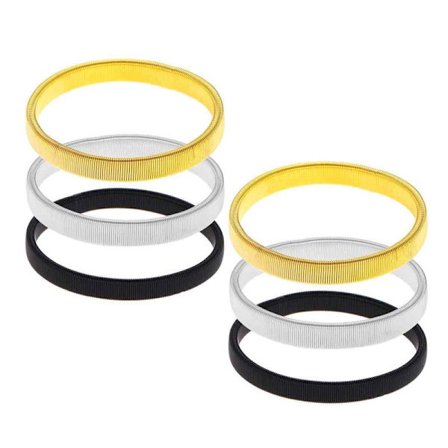 3 par skridsikre ærmeholdere, ærmeopholdere, elastiske metalarmbånd til langærmede skjorter, til at fiksere lange ærmer, til tjenere, kvinder og
