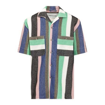 Andersson Bell Short Sleeve Shirts Grøn, Herre Skjorter