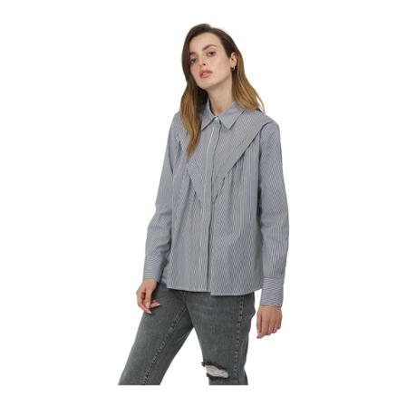 Silvian Heach Shirt with embossed detail Sort, Dame Skjorter
