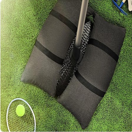 Fyldbare sandposer kompatible med udendørs parasolfodsvægte - Buede poser kompatible med tung cantilever parasolfod