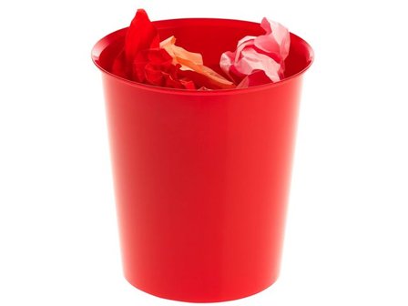 Papperskorg 2000 18 L röd - Lyreco - Kontorsmaterial - Till skrivbordet - Papperskorgar