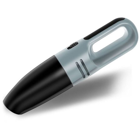 Bärbar sladdlös bil dammsugare, handhållen dammsugare för hem/bil rengöring, USB laddning uppladdningsbar mini dammsugare - Grå