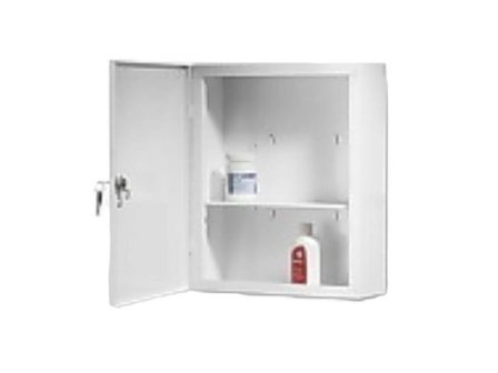GÅRÖ PLÅTPRODUKTER Medicinskåp i plåt 32x40cm - Lyreco - Sjukvård och omsorg - Inredning - Skåp och hyllor