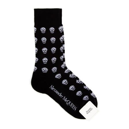 Alexander McQueen, Socks Zwart, Heren, Maat:L