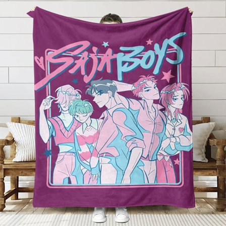 K-pop Tjejgrupp Witch Hunters Tryckt Filt, Flanellfilt, Mjuk och Bekväm Filt