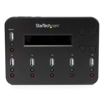 StarTech Standalone 1:5 USB Flash Drive Duplicator and Eraser - Flash Drive (USB 3.0/2.0/1.1) Copier - 2 Duplication Modes (USBDUP15) -