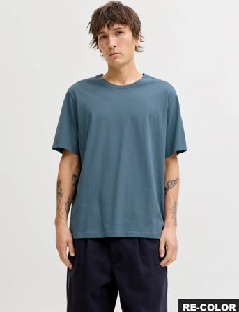 Jack & Jones Jjeorganic Basic Tee Ss O-Neck Noos - Blue - M