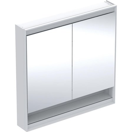 Geberit ONE 505.833.00.2 Peilikaappi 90 cm, 2 ovea, syvennyksellä Valkoinen, Kylpyhuone