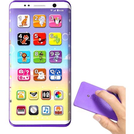 Baby mobiltelefonlegetøj, smartphone til børn - Toddler mobiltelefon til småbørn og små børn med knapper og funktioner, musikalske melodier, lyde