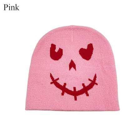 Beanie Hat Strikket Hue PINK