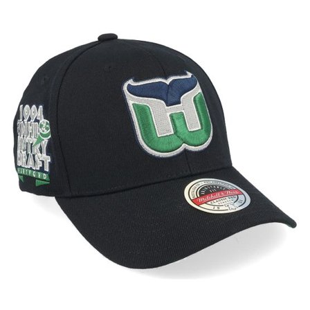 Mitchell & Ness - NHL Svart adjustable Keps - Hatstore Exclusive x Hartford Whalers 1994 Entry Draft Black Adjustable @ Hatstore